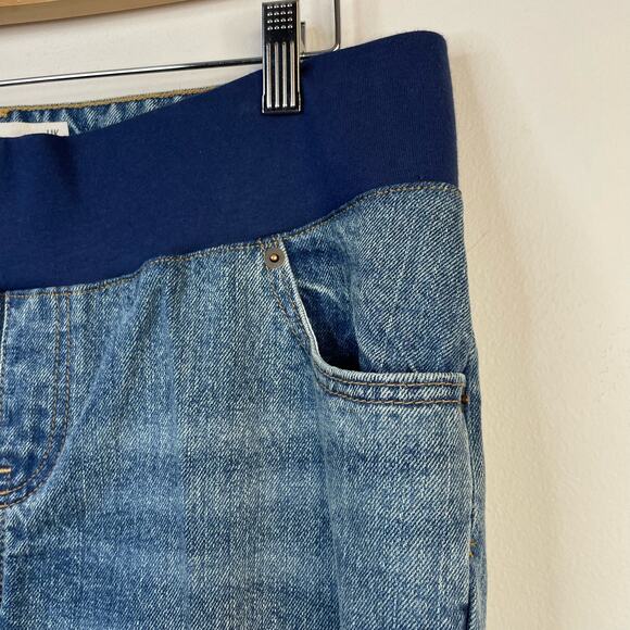 Asos Design Egerton Rigid Cropped Flare Under Belly Maternity Jeans womens 10 - Picture 5 of 16